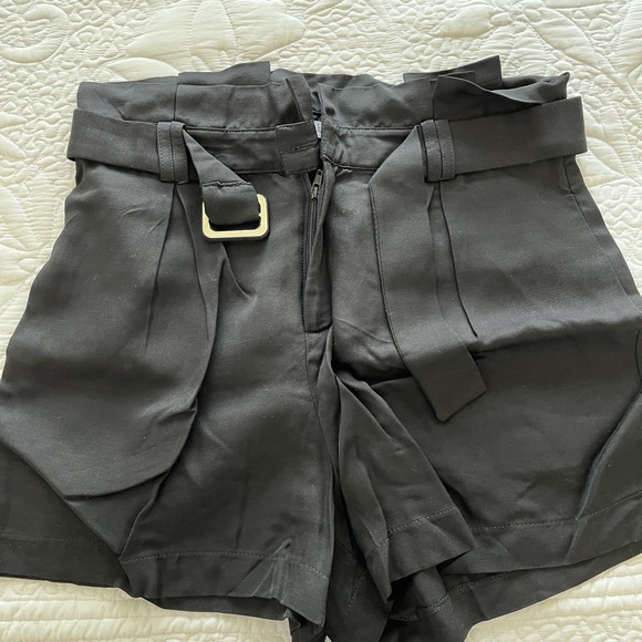Lucy Paris high raise black shorts